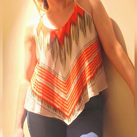 Women's Blouse Abstract Print - Picture 1 of 4